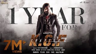 1 Year For KGF Chapter 2  Yash  Prashanth Neel  Vijay Kiragandur  Sanjay Dutt  Hombale Films [upl. by Ila]