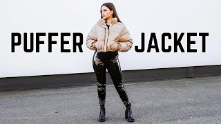 11 PUFFER JACKET OUTFIT IDEAS  Lookbook [upl. by Aleafar]