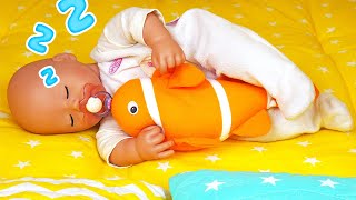 Baby Annabell doll is crying Baby Alive doll amp Baby born doll pretend playing with toys for kids [upl. by Zelda]