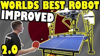 Worlds Best Table Tennis Robot vs TableTennisDailys Dan 2 [upl. by Conard]