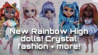 RAINBOW HIGH NEWS NEW Crystal Fashion line hair play dolls and more They’re good again [upl. by Woodley]