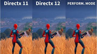 Fortnite Chapter 5 Season 2  DirectX 11 vs DirectX 12 vs Performance Mode [upl. by Akemad]