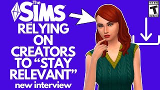 Sims RELYING On Creators to quotStay Relevantquot Interview [upl. by Iffar]