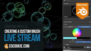 Create Custom brushes for Grease Pencil in Blender [upl. by Rednaskela307]