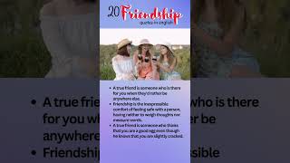 20 Friendship quotes in English [upl. by Leohcin]