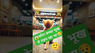 😫Chhota bachcha bhukh se tadap raha tha😥 ytshorts yt shorts shortfeed cat animals ai [upl. by Nnylram]