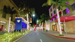 Rodeo Drive Beverly Hills Los Angeles Holiday Lighting Celebration [upl. by Dwain]