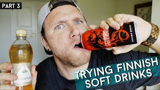 TRYING FINNISH SODAS AND ENERGY DRINKS  Part 3 [upl. by Alket]