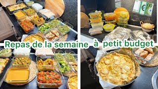 Mes repas de la semaine organisation batch cooking à petit budget 💶 [upl. by Enitsua131]