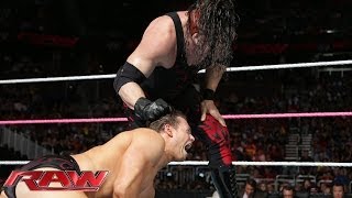 KANE UNMASKS  The Miz vs Kane Raw Oct 28 2013 [upl. by Enoryt]