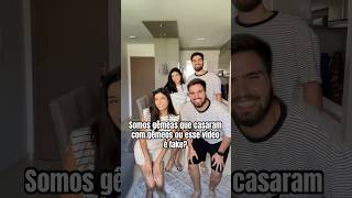 Poucos vão saber 🤔 casal gemea humor viralshort comedia casamento twins [upl. by Yrgoerg]