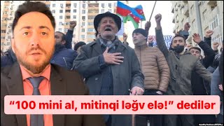 100 min veririk mitinqi ləğv elə dedilər rədd etdim  Tural Sadıqlı [upl. by Kissel]