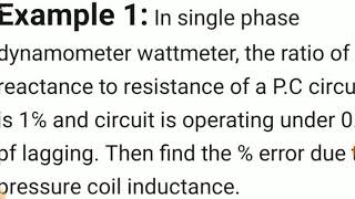 Elect Meas 34 Numericals on Dynamometer type wattmeter [upl. by Mitchel480]