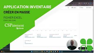 Inventaire  Fichier Excel  TABLEAU DE BORD Clover [upl. by Hoehne]