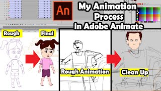 My 2D Animation Process in Adobe Animate  Explained in HIndi  English Subtitles [upl. by Malo]