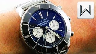 Breitling SuperOcean Heritage II B01 Chronograph 44 Dive Watch AB0162121B1A1 Luxury Watch Review [upl. by Hershell]