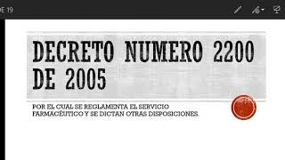 Decreto 2200 de 2005 [upl. by Renard661]