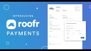 Introducing Roofr Payments and Invoicing  Get paid securely online in seconds [upl. by Glenine]