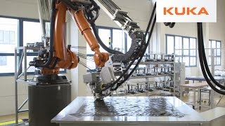 KUKA Robots Make Advanced Carbon Fiber Components at Compositence [upl. by Iadahs]