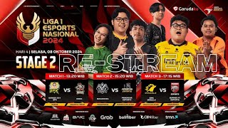 LIGA 1 ESPORTS NASIONAL 2024  WEEK 2 DAY 2 STAGE 2  RESTREAM [upl. by Spears]