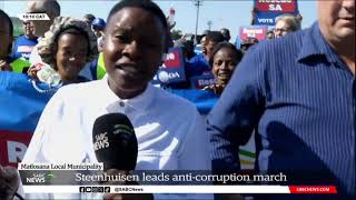 Steenhuisen leads anticorruption march in Klerksdorp [upl. by Ruhl641]