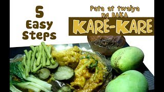 Kare Kare Recipe pata at tuwalya ng baka recipe BEEF tripe BEEF hock recipe [upl. by Tadashi]