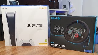 Logitech G29 with PlayStation 5 [upl. by Ahseenat51]