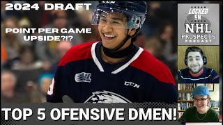 2024 NHL DRAFT TOP 5 OFFENSIVE DEFENSEMEN  Which Blueliner Will Score the MOST NHL Points [upl. by Vern325]