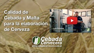 Calidad de Cebada y Malta para la elaboración de Cerveza [upl. by Thorne]