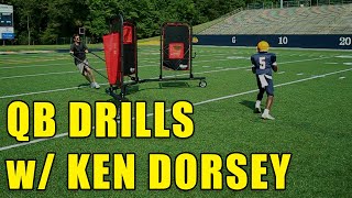 Ken Dorsey  Quarterback Passing Drills [upl. by Yorled299]