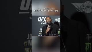 Jones Believes Its Never Enough For The Fans😭ufc mma mmanews fyp ufc309 [upl. by Riti749]