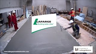 Insulcore Precast concrete wall panels being produced in timelapse by Lafarge Precast Edmonton [upl. by Lleuqar]