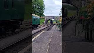 34072 257 Squadron arrives at Herston Halt [upl. by Willing]