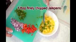 Corn amp Mango Salsa  Video Recipe [upl. by Solegnave]