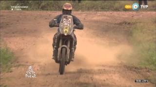 Rally Dakar 2016  Etapa 3  los pilotos argentinos en motos [upl. by Enialehs]