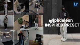 jpbdeleon inspired preset  Instagram feed  lightroom presets [upl. by Singer450]