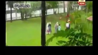 CCTV footage of the moment of the attack at Holey Artisan Bakery in Dhaka [upl. by Einneg]