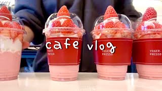 🍓🍓Truth is They can’t see you🍓🍓 cafe vlog asmr [upl. by Sergio]