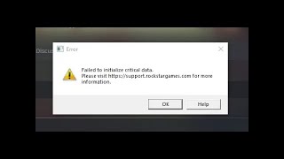 GTA V how to fix Failed to initialize critical data Steam [upl. by Eletnahc]