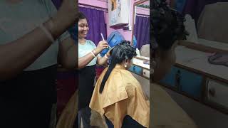 Step cutting for long amp thin hair full video tutorial 😍💖 Swapna Beauty Space [upl. by Eilzel31]