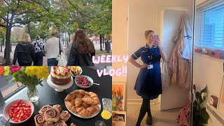 weekly vlog becoming a band 6 midwife scarefest press night amp wedding dress shopping [upl. by Aihppa625]