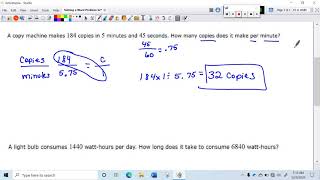 Solving a Word Problem Involving Rates and Time Conversion [upl. by Portia]