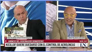 Kicillof quiere quedarse con el control de Aerolíneas el análisis de Jorge Polanco [upl. by Derry]