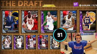 WTF I GOT 91 DRAFT IN NBA 2K16 DRAFT [upl. by Chlores]