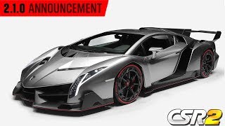 Update 210 New Cars Events And Maxed Times  Csr Racing 2 [upl. by Zebe802]