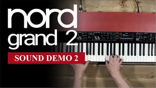 Nord Grand 2  Demo Of The Other Sounds Not Acoustic Pianos  Bonners Music [upl. by Nilya]