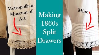 Making Victorian Split Drawers  Simplicity 2890 Pattern Review amp Tutorial [upl. by Pelaga358]