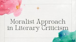 Moralist Approach in Literary Criticism  English 10 Quarter 3  Learner’s Packet LeaP [upl. by Eisak446]