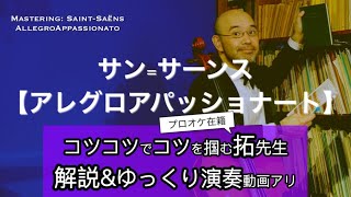 【アレグロアパッショナート】プロオケ在籍・拓せんせい演奏amp解説 ゆっくり練習Allegro Appassionato  SaintSaëns AllegroAppassionato [upl. by Bernete]