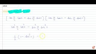 Prove that cospi4x cos pi4x12sin2x [upl. by Adolphe843]